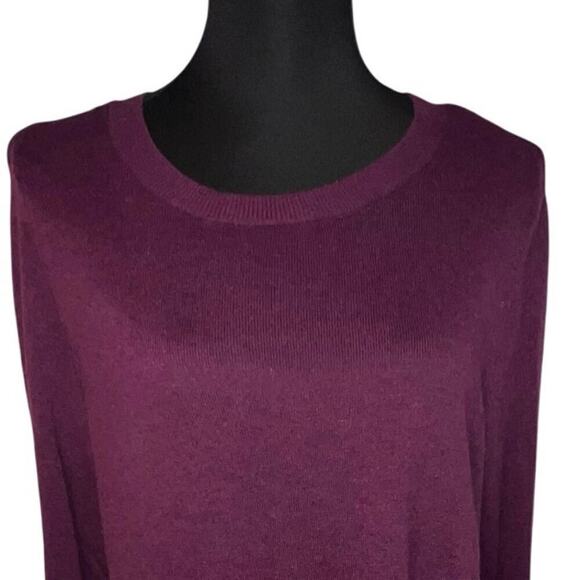 Vera Wang Women’s Boho Large Shirt Tail Mesh Bell Tie wrist Tunic Sweater - Picture 6 of 9